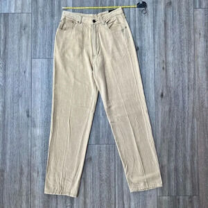 Michiko London Homme Women's‎ Tan Five Pocket Straight Leg Jeans Size 48